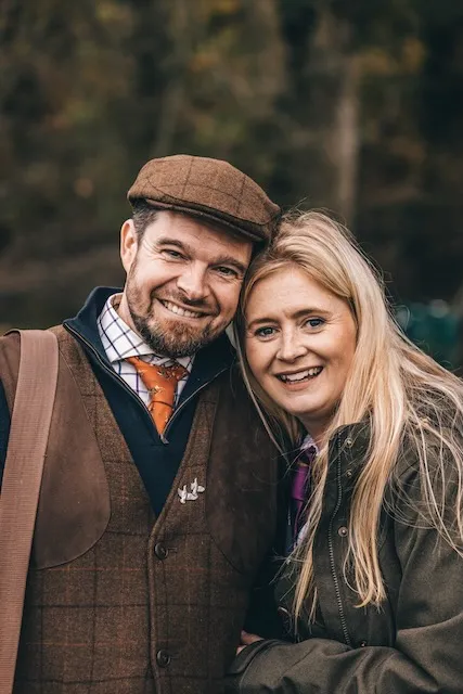 Two friends smiling